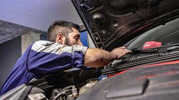 Milan Italy 29 october 2022 Ford mechanic repairs car video