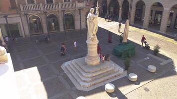 TREVISO ITALY 13 AUGUST 2020 Piazza della liberta or liberty sqaure in english in Treviso in Italy video