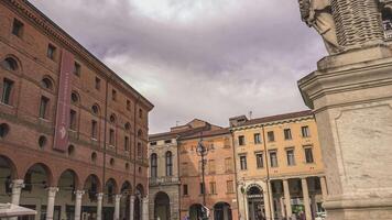 ROVIGO ITALY 14 OCTOBER 2021 Giuseppe Garibaldi Square in Rovigo an historical italian city video