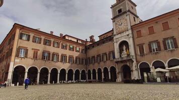 MODENA ITALY 1 OCTOBER 2020 Piazza Grande in Modena in Italy in English Grande square in Modena video