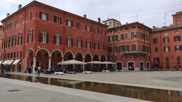 Modena Italien 1 Oktober 2020 Piazza Roma im Modena Italien im Englisch Roma Platz im das historisch Center von Modena video