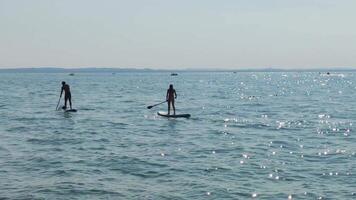 LAZISE ITALY 16 SEPTEMBER 2020 Surfer on Garda Lake video