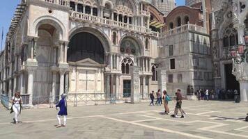 VENICE ITALY 5 JULY 2020 Saint Mark cathedral in Venice in Italy video