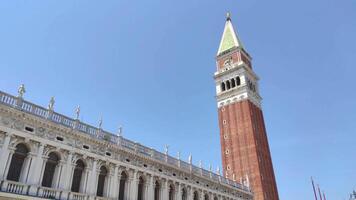 VENICE ITALY 5 JULY 2020 Saint Mark square detail in Venice Italy video