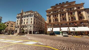 PADOVA ITALY 18 JULY 2020 Time Lapse of Garibaldi square in Padua Italy video