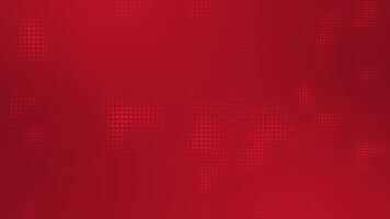 Simple and classy red color small circles geometrical halftone dots futuristic looped background video