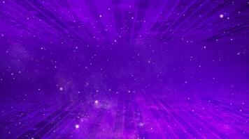 Abstract 3d technology futuristic concept background. Motion of digital data flow purple color background video