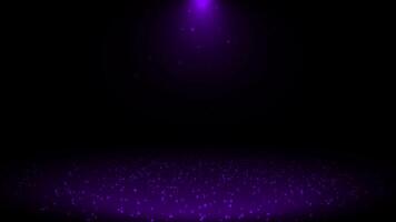 purple falling glitter particles awards background, futuristic purple particles dark background video