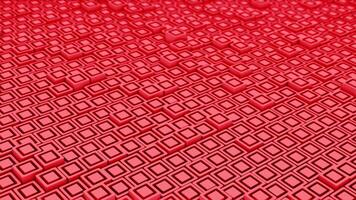 red color hi-tech 3d cubes futuristic technology background video