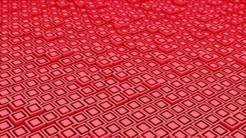 red color hi-tech 3d cubes futuristic technology background video