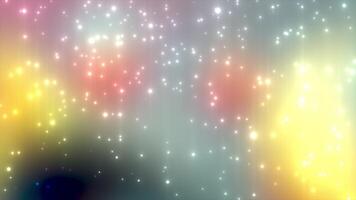 colorful glowing bokeh particles gradient abstract background, futuristic glitter loop able background video