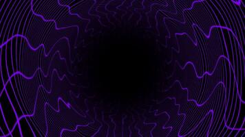 3D cylindrical hi-tech futuristic abstract tunnel in cyberspace background video