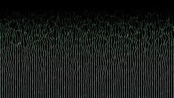 brilhante paralelo linhas ou listras comovente ondulado padronizar em Preto fundo , comovente brilhante linhas Sombrio fundo video