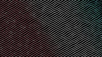 Hi-tech futuristic wave pattern moving stripes on black background video