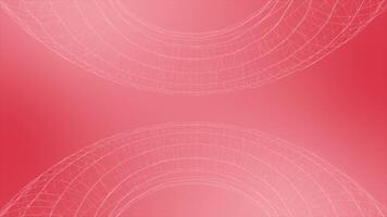 Digital red background with dots and lines, red color simple plexus loop able background video