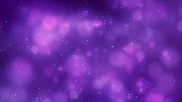 purple color blurred bokeh particles abstract background video