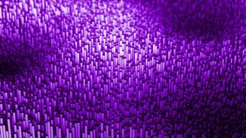 púrpura color 3d rectángulos formando ola modelo futurista geométrico antecedentes video