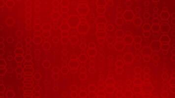 red color hexagonal shapes futuristic geometrical background video