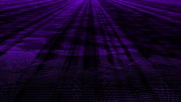 purple color digital data flow particles cyber technology futuristic background, sci-fi digital particles background video