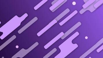 purple color small shapes moving geometrical minimal background video