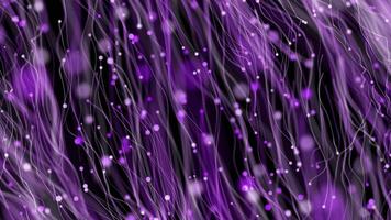 purple color 3d particles floating in cyber space futuristic background, simple and classy particles background video