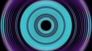 een circulaire blauw en Purper achtergrond met een zwart achtergrond video
