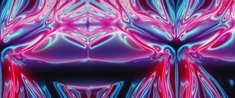 a psychedelic image of a woman with red and blue lights video