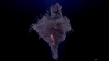 a cloud of smoke floating in the air video