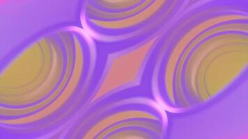 une violet et Jaune abstrait Contexte avec cercles video