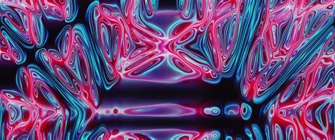 een psychedelisch abstract beeld met blauw en roze kleuren video