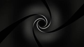 White Reverse Spiral Neon Tunnel Background VJ Loop video