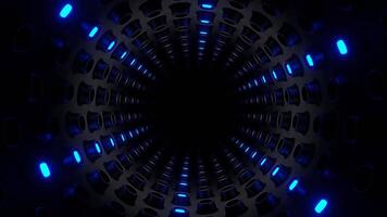 Red and Blue Cylindrical Strobe Tunnel Background VJ Loop video