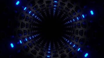 rojo y azul cilíndrico luz estroboscópica túnel antecedentes vj lazo video