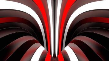Circle Moving Red and White Neon Lines Background VJ Loop video