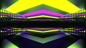 Purple and Lime Guide Tunnel Background VJ Loop video