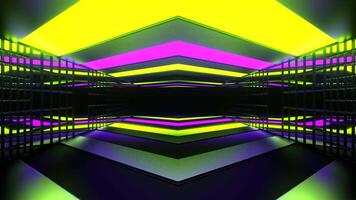 Purple and Lime Guide Tunnel Background VJ Loop video