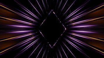 Purple with Orange Rhombus Tunnel Background VJ Loop video