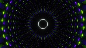 Purple and Lime with White Cylindrical Mechanism Background VJ Loop video