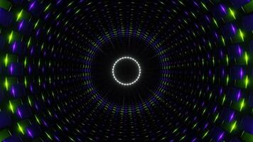 Purple and Lime with White Cylindrical Mechanism Background VJ Loop video