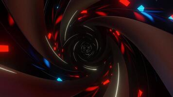 Red and Blue Inside Spiral Black Hole Background VJ Loop video