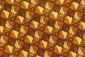 A traditional Indonesian fabric, namely batik cloth. Indonesia with elegant classic motif photo