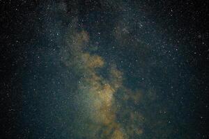 Milky way galaxy stars space dust in the universe, Long exposure photograph, with grain. photo