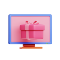 3d ilustración virtual regalos png