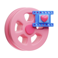 3d illustratie film datum png