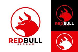 Vector Flat Red Bull Design