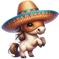 ai generiert cinco de Mayo Aquarell png Datei