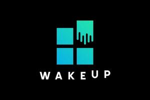 Wakeup Motivation Vector Logo Design