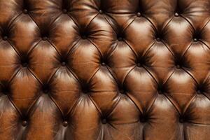 luxury brown leather sofa background texture photo