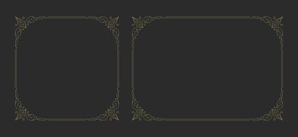 Decorative vintage ornament frame vector design element