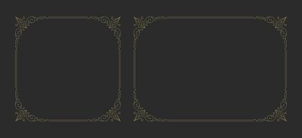 Decorative vintage ornament frame vector design element